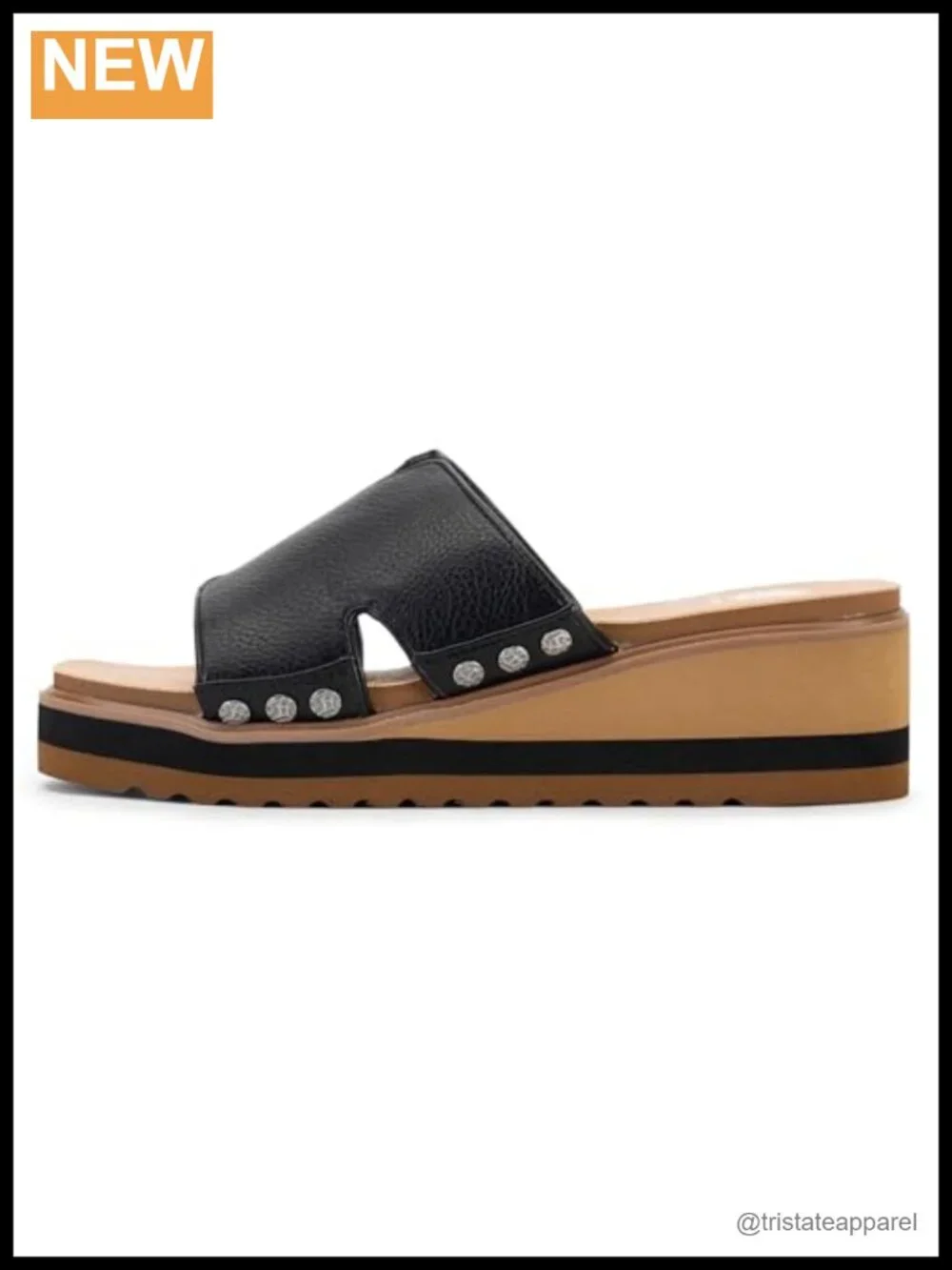 Yellow Box Women's Alameda Wedge Sandal Round Toe Comfort Slip On